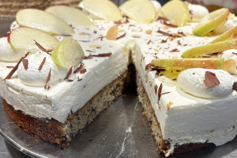 Apfel Sahne mit Calvados mehlfrei