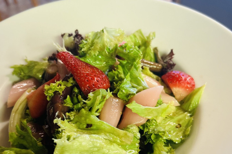 Salat Spargel Erdbeere