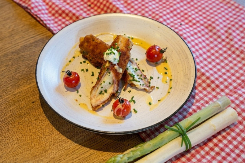 Spargel Cordonbleuchen